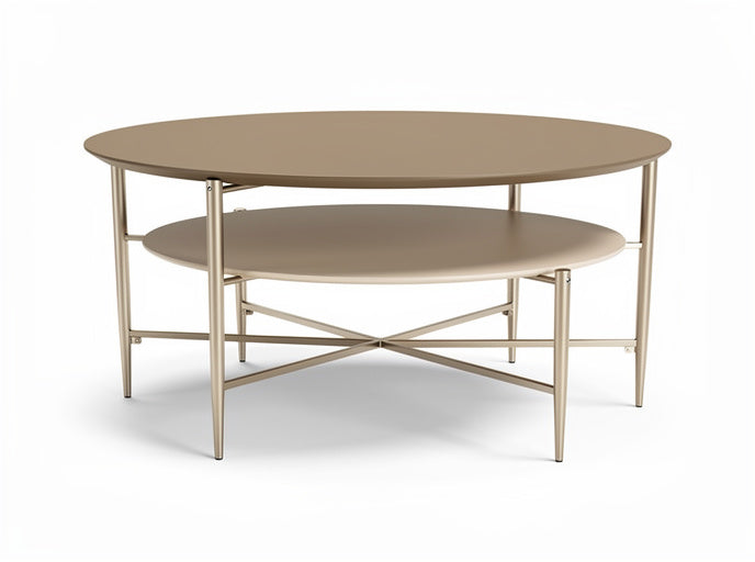 Ondersteboven en Modern Design Salontafel met Dubbele Plank